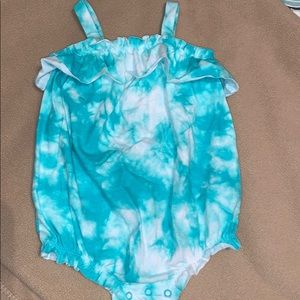 Baby girl cat & jack tie dye romper